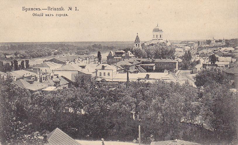 Общий вид города Брянска с Покровской горы в начале XX в.