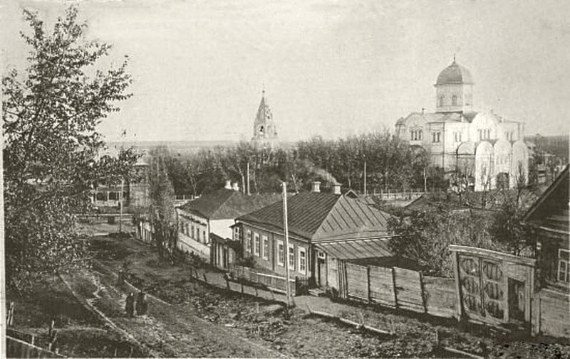 Вид в направлении Новопокровского собора с Авиловской горы, начало XX в.