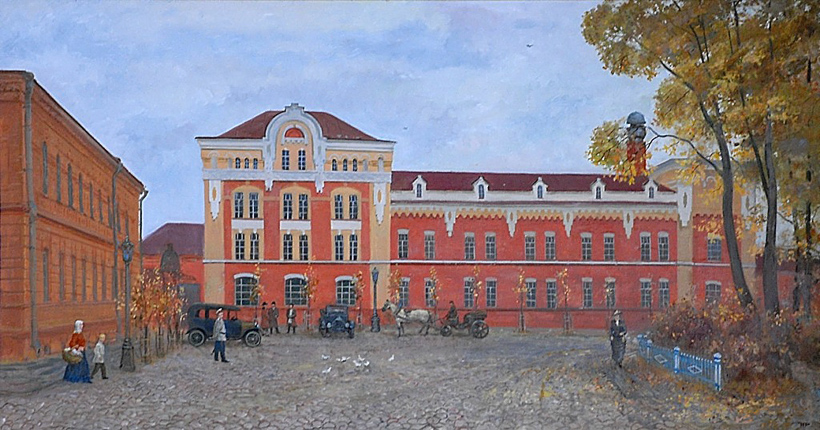 Винный замок на Красной площади в начале XX в.