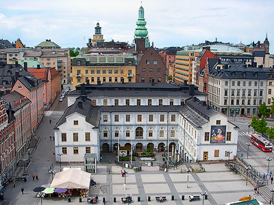 Вид на здание Stadsmuseet i Stockholm (Городской музей Стокгольма) в 2009 г.