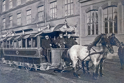 Последний конный трамвай 10.02.1905 г. (линия/маршрут Kungsholmsnlinjen)